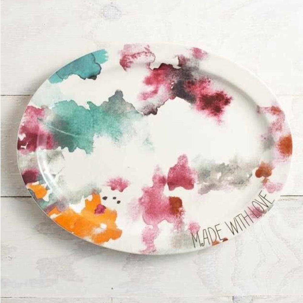Altar’d State Artist Sara Berrenson Porcelain Watercolor Platter/Serveware
